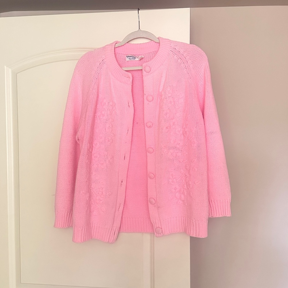 Vintage Glamour Pink Knit Sweater